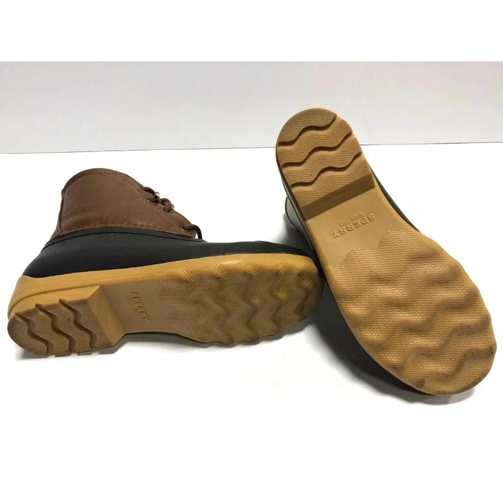 Sperry Big Kids’ Port Brown Waterproof Winter Boots, Boys’ Size 4 M